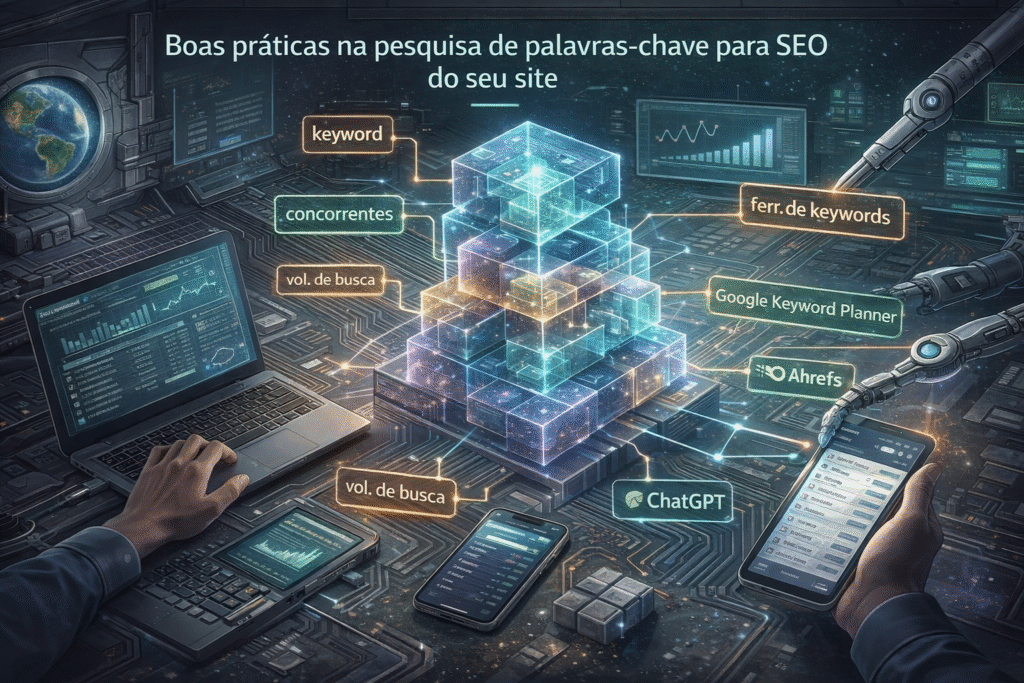 imagem sobre boas praticas na hora de pesquisar palavras chaves para SEO - Ariticum Marketing