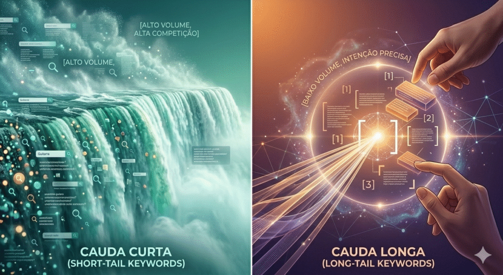 imagem representando busca de palavras chave para SEO - Aritcum Marketing